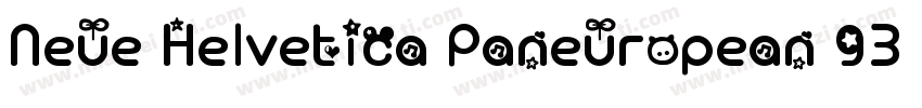 Neue Helvetica Paneuropean 93 Exten字体转换